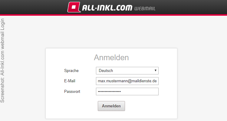 All-Inkl. Webmail Login