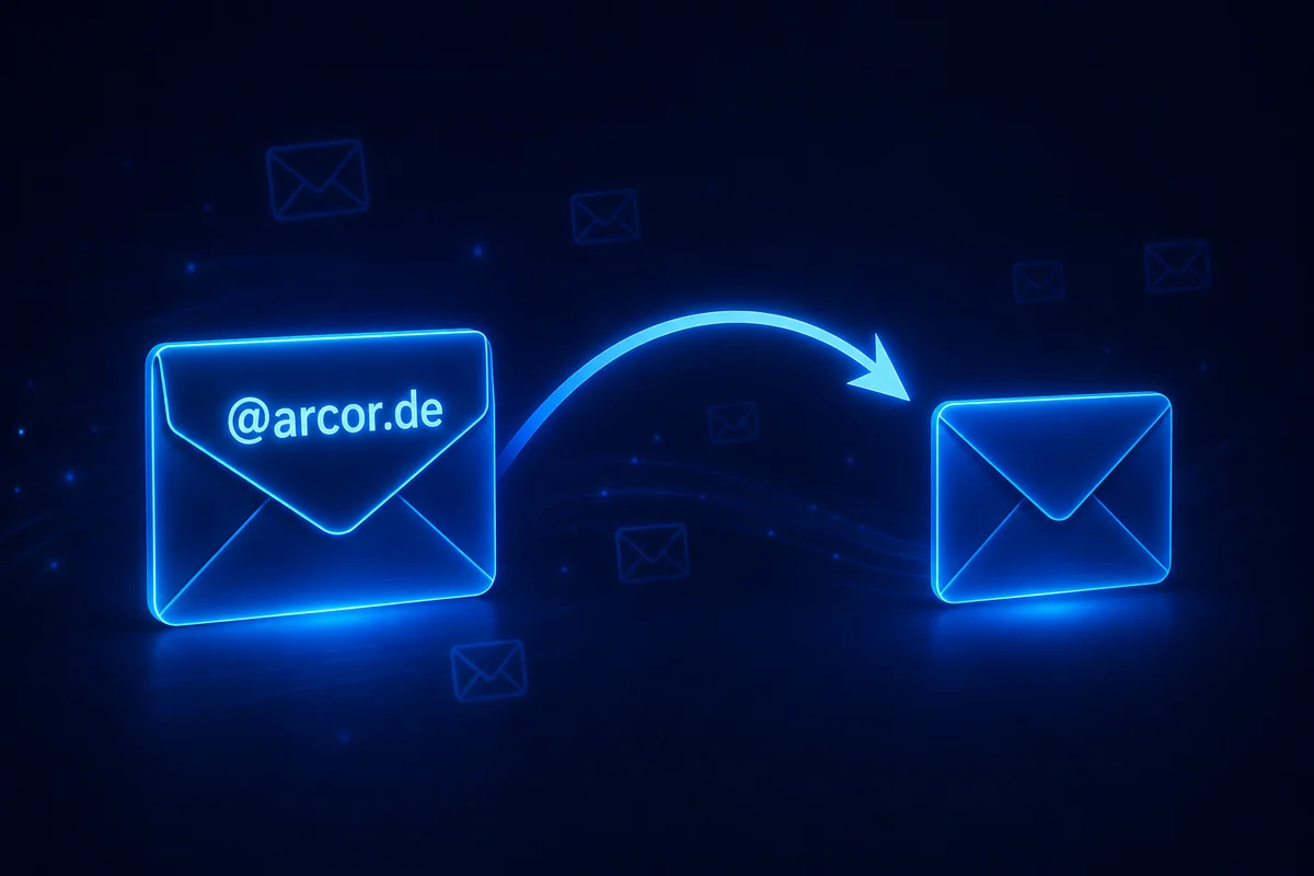 Arcor Mail-Weiterleitung einrichten - im Webmailer Schritt für Schritt
