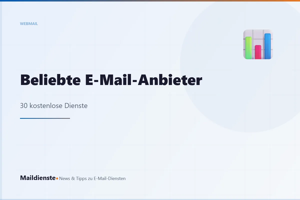 30 beliebte Anbieter kostenloser E-Mail-Dienste