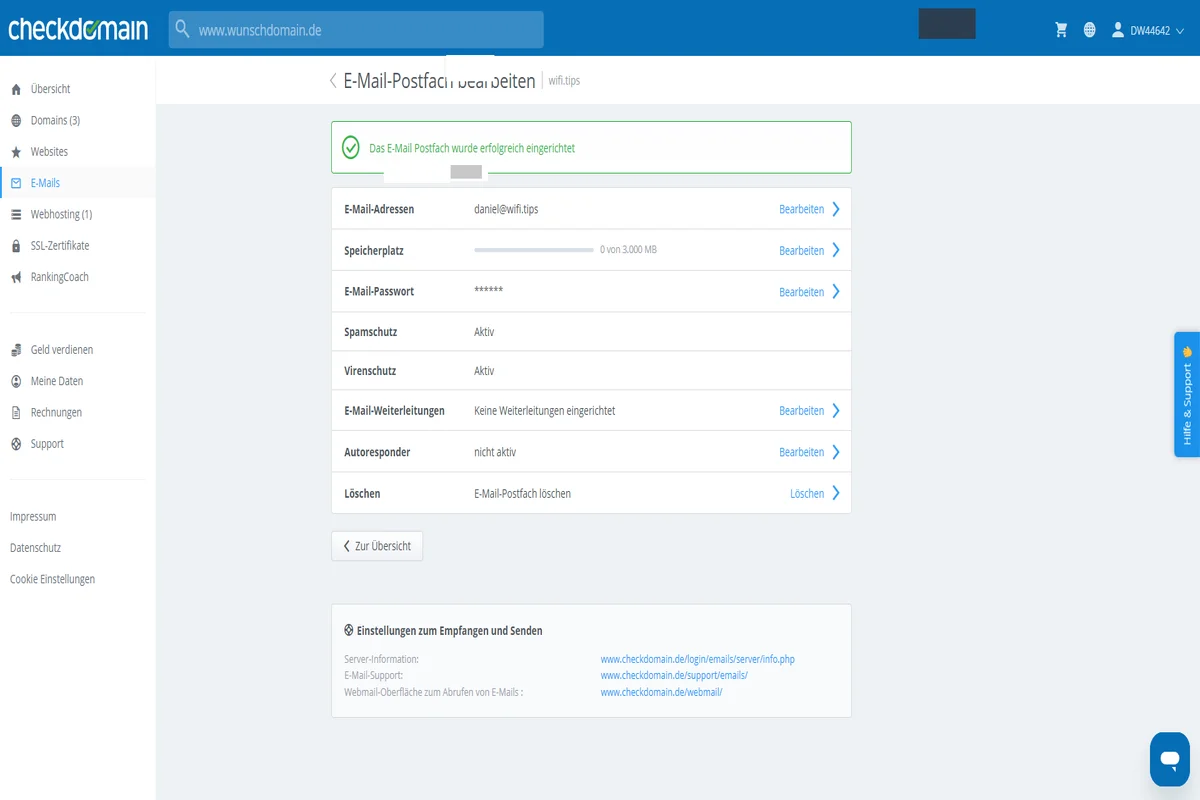 Checkdomain Webmail Login - Anleitung und Einstellungen