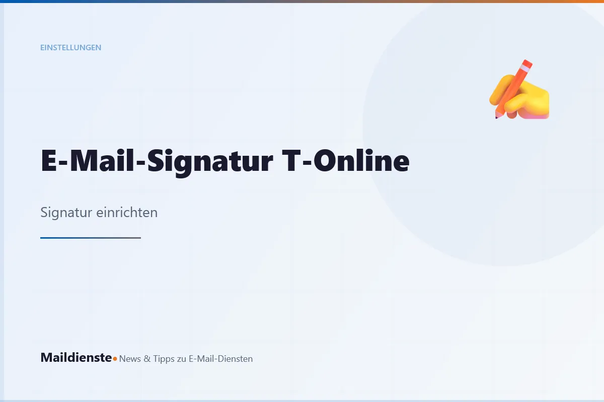 E-Mail-Signatur bei t-Online einrichten