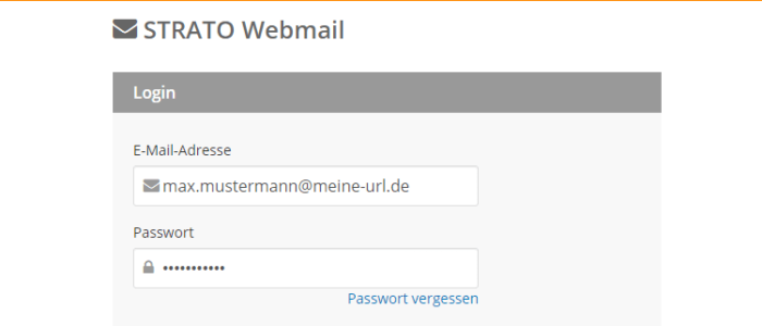 Strato Webmail Login Formular