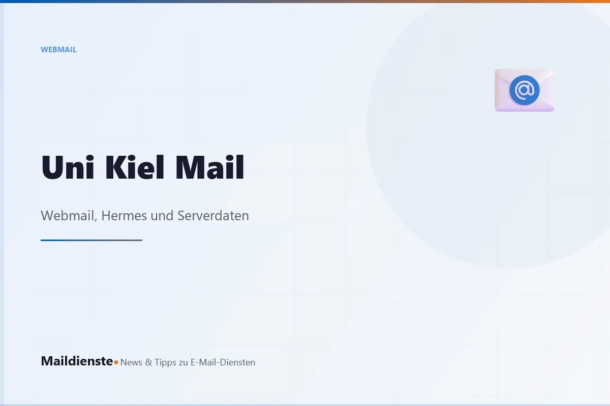 Uni Kiel Mail: Webmail, stu-Adresse und Serverdaten